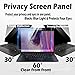 PRSPR 15.6 Inch Hanging Privacy Screen Filter with Blue Light Blocking – Anti-Glare Acrylic Eye Protection Panel for Laptop & Monitor, Privacy Protection, Universal 16:9 Display Fit (Privacy + Blue Light Hanging, 15.6 inch [16:9] (355 × 218 mm))