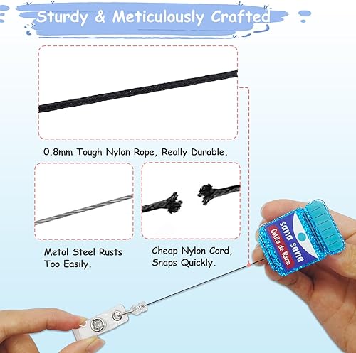 Miniatura 6 de Carrete de insignia cardíaca retráctil para enfermeras, lindo soporte de credencial de identificación con clip de cocodrilo para estudiantes,