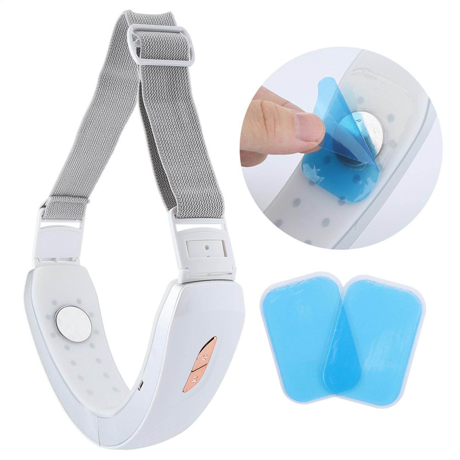 V Sfaccettatura elettrica Doppio mento, Massaggiatore viso elettrico V Face | Cinghia di sollevamento del massaggiatore facciale microcorrente per la pelle, c