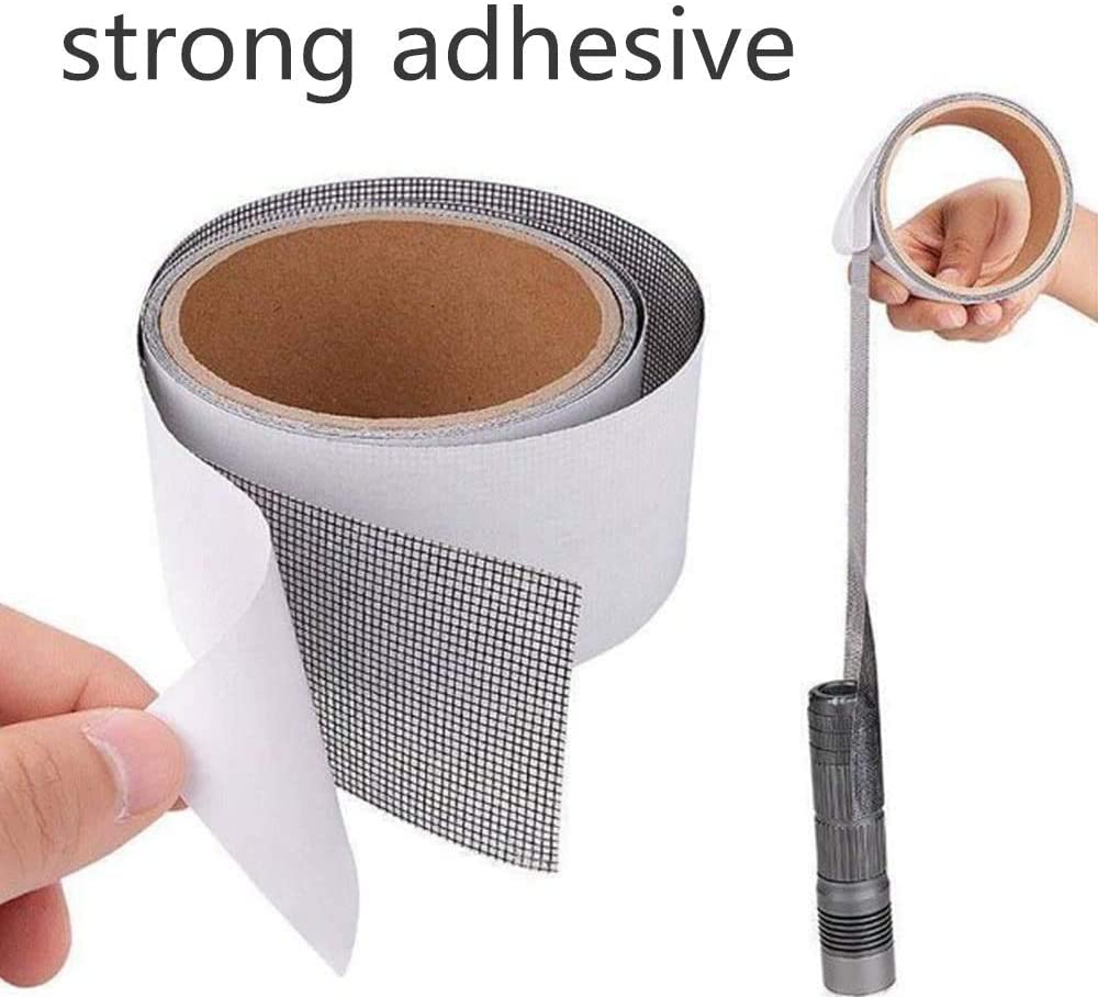 Nastro Adesivo Per Riparare Zanzariere in Fibra Di Vetro, Schermo Patch Forte Riparazione Di Finestre E Porte Anti-zanzara Insetto
