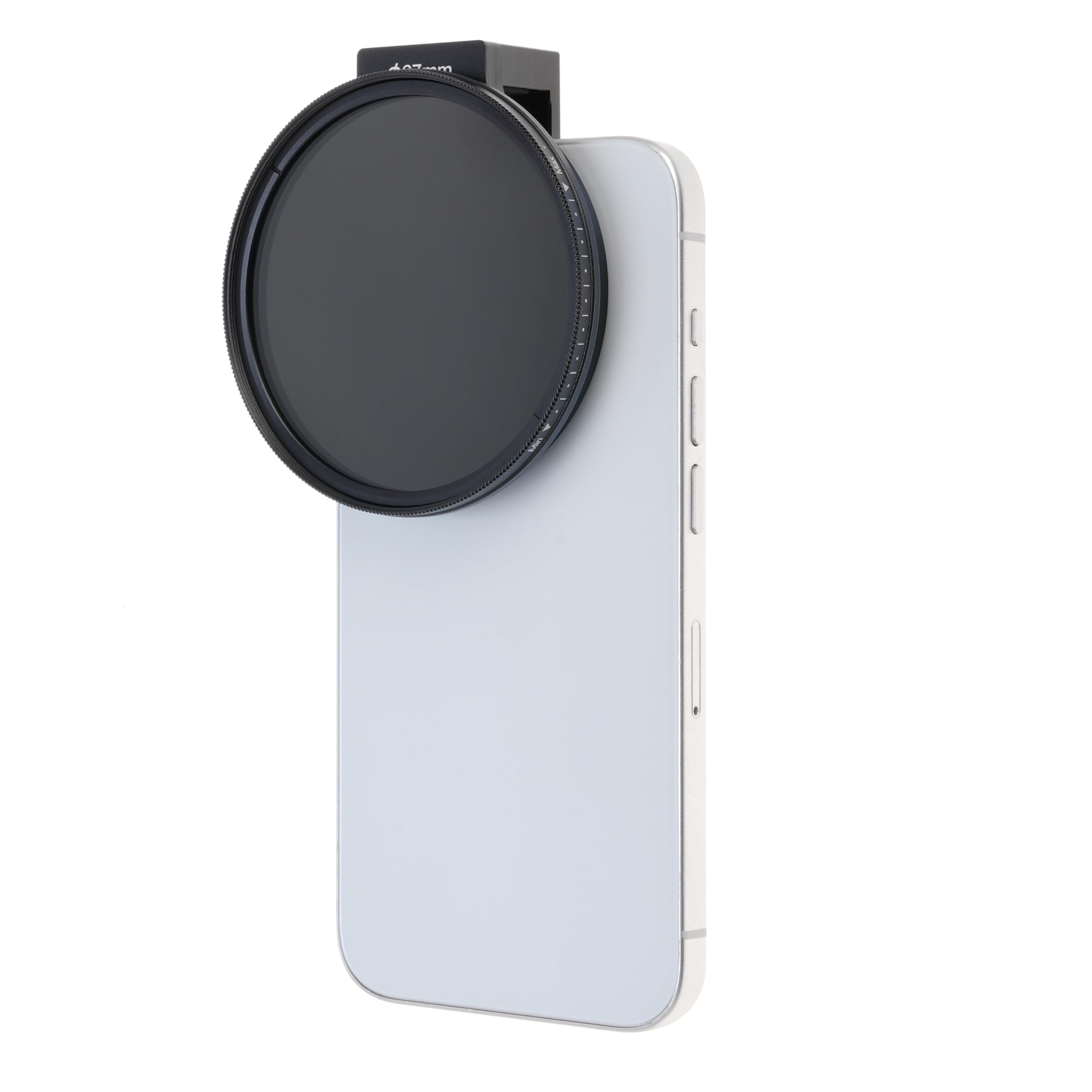 Foto4easy 67mm Ultra-Slim MC CPL with Lens Filter Adapter Filter Clip for iPhone 14 15 16 Pro Max Smartphone Cell Phone,with Cold Shoe Mount for Micrphone/LED Light, Lock Knob
