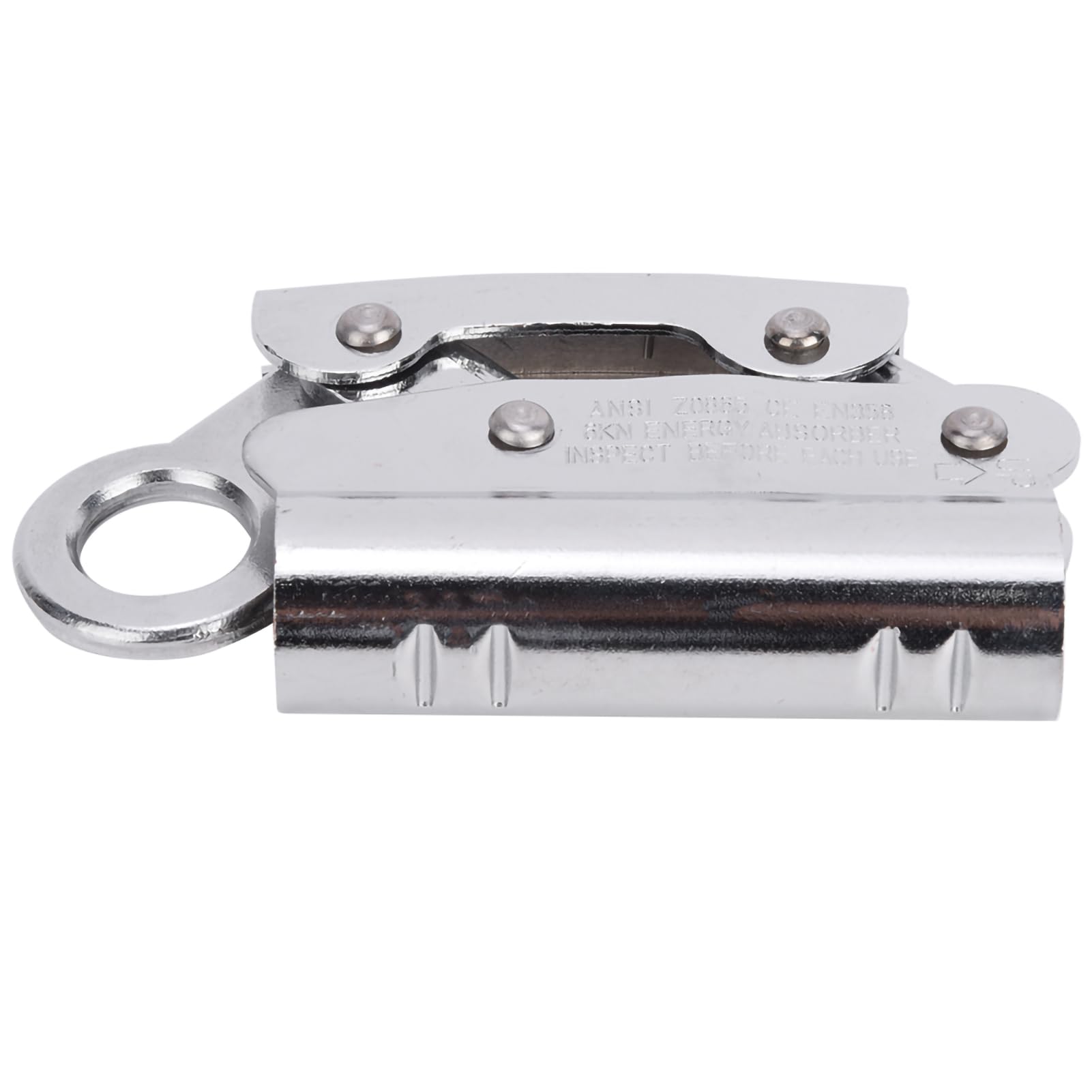 Pwshymi 6KN Alloy Steel Climbing Anti Fall Self Locking Equipment, High Load Bearing, Reverse Grip Blocking Tooth Design, for Aerial Working, Maintenance, Construction, Pwshymizvpgawoqh6