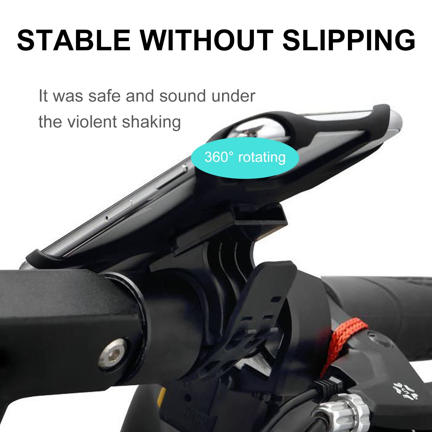 Fahrrad Handyhalterung Aus Silikon – 360° Drehbar, Für 4,5-7 Zoll Geräte, Einfach Zu Montieren