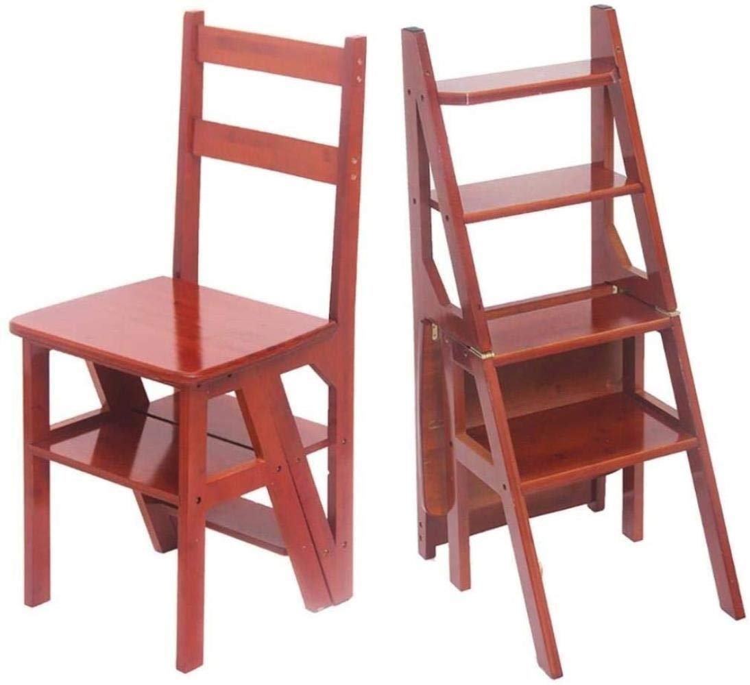 Taburete plegable de 4 capas en madera de bambú de alta resistencia