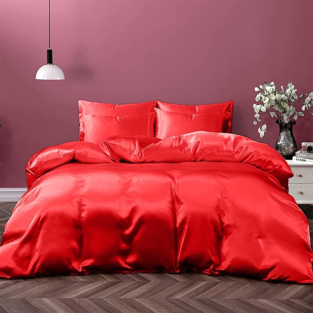 Pure Mulberry Silk Duvet Cover - 22 Momme 6A Graded Silk - 1 Piece Duvet Cover Alaskan King 120" x 132", White