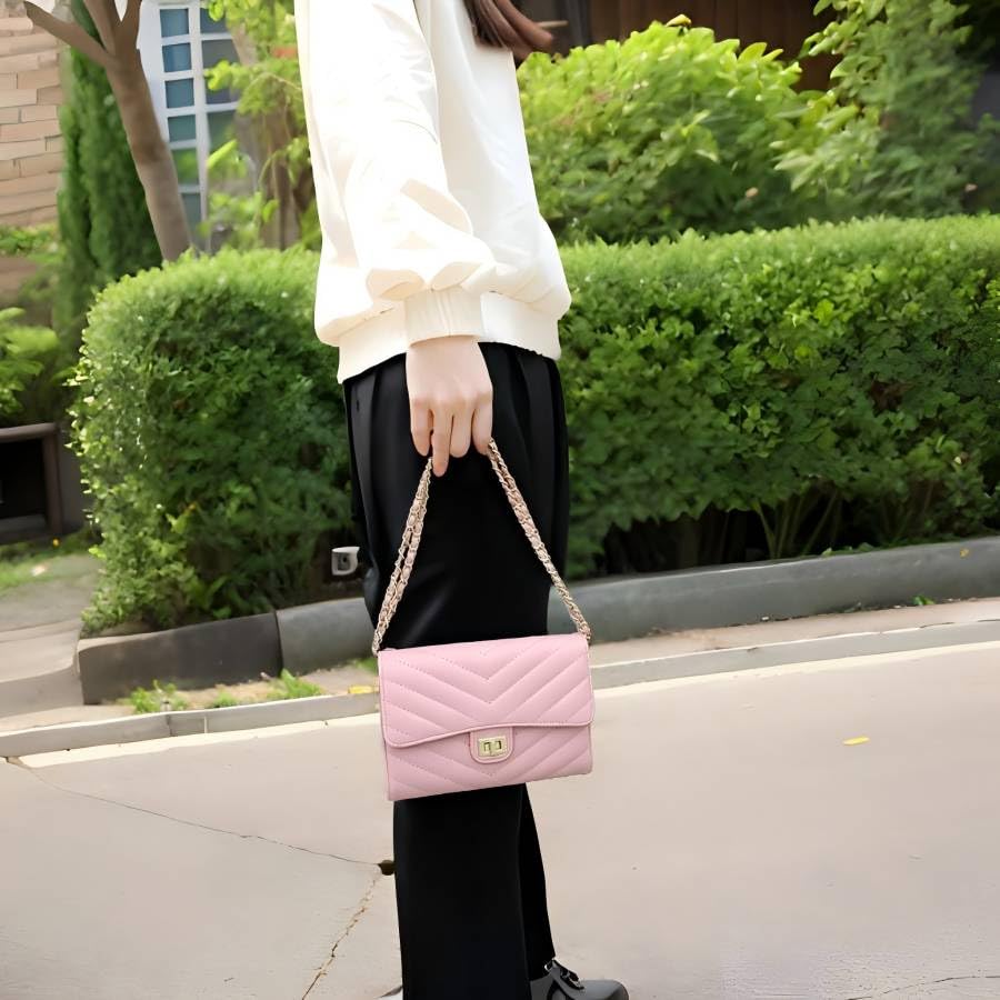 hwnnon Small Purses for Women, Small Purses Crossbody Purses, Women's Phone Bags,Phone Purse with Card Slots, Stylish & Portable Tote Purse (Pink)