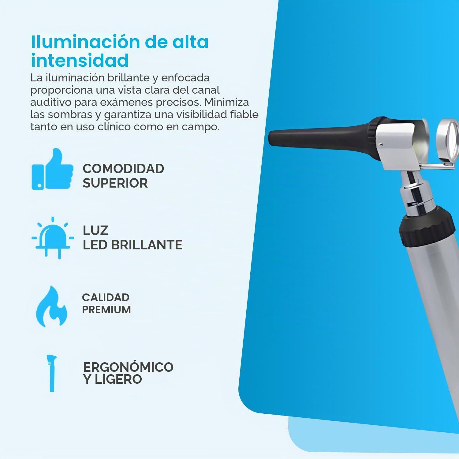 YNR Vet Examine - Otoscopio veterinario - Juego de espéculo para diagnóstico veterinario, kit completo de otoscopio, estuche de almacenamiento portátil, examen para perros, gatos, ganado y todas las