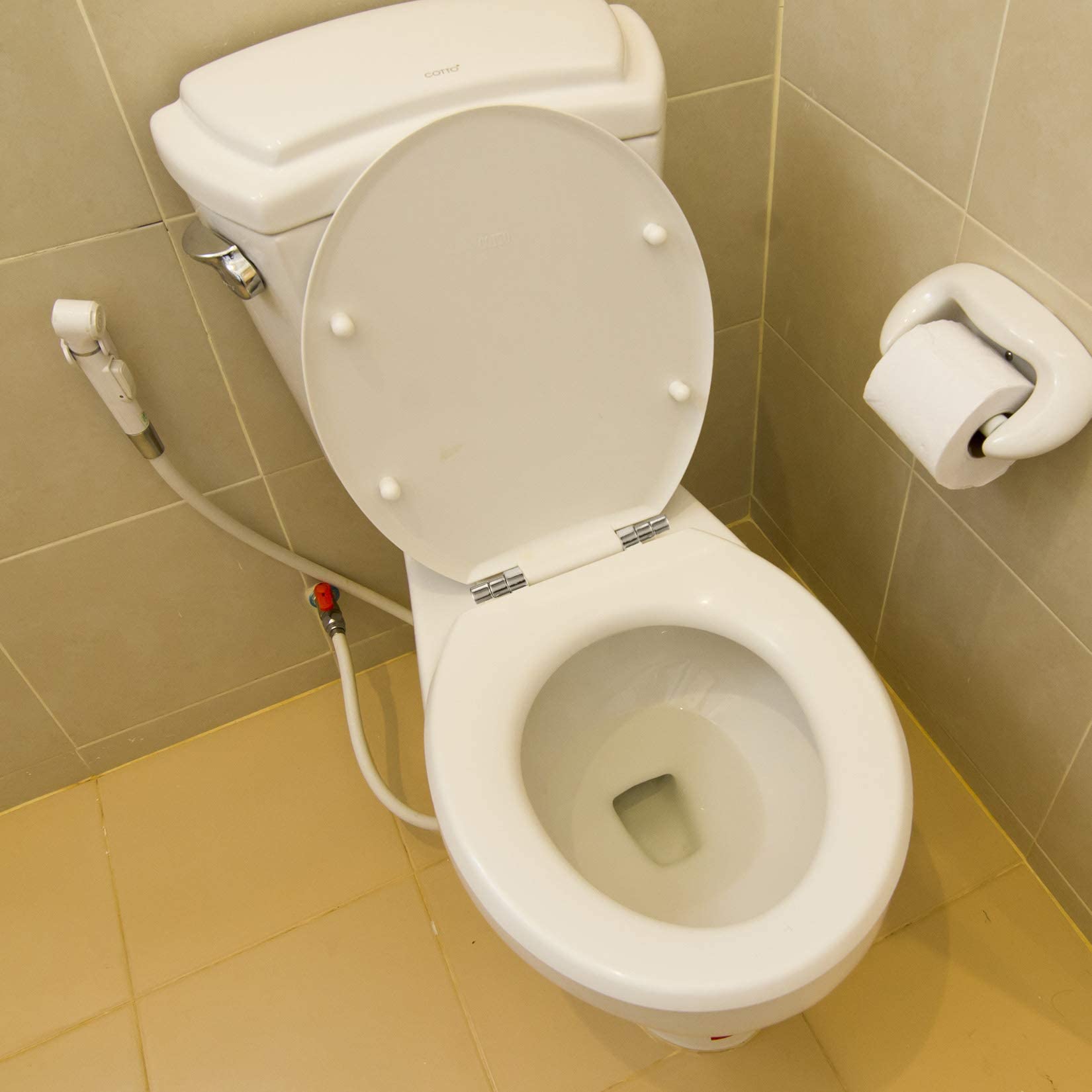 Xiaomoyu Cerniere - Coppia Cerniere di Ricambio del Sedile WC per WC Raccord in Resina di Legno, 2 Pezzi