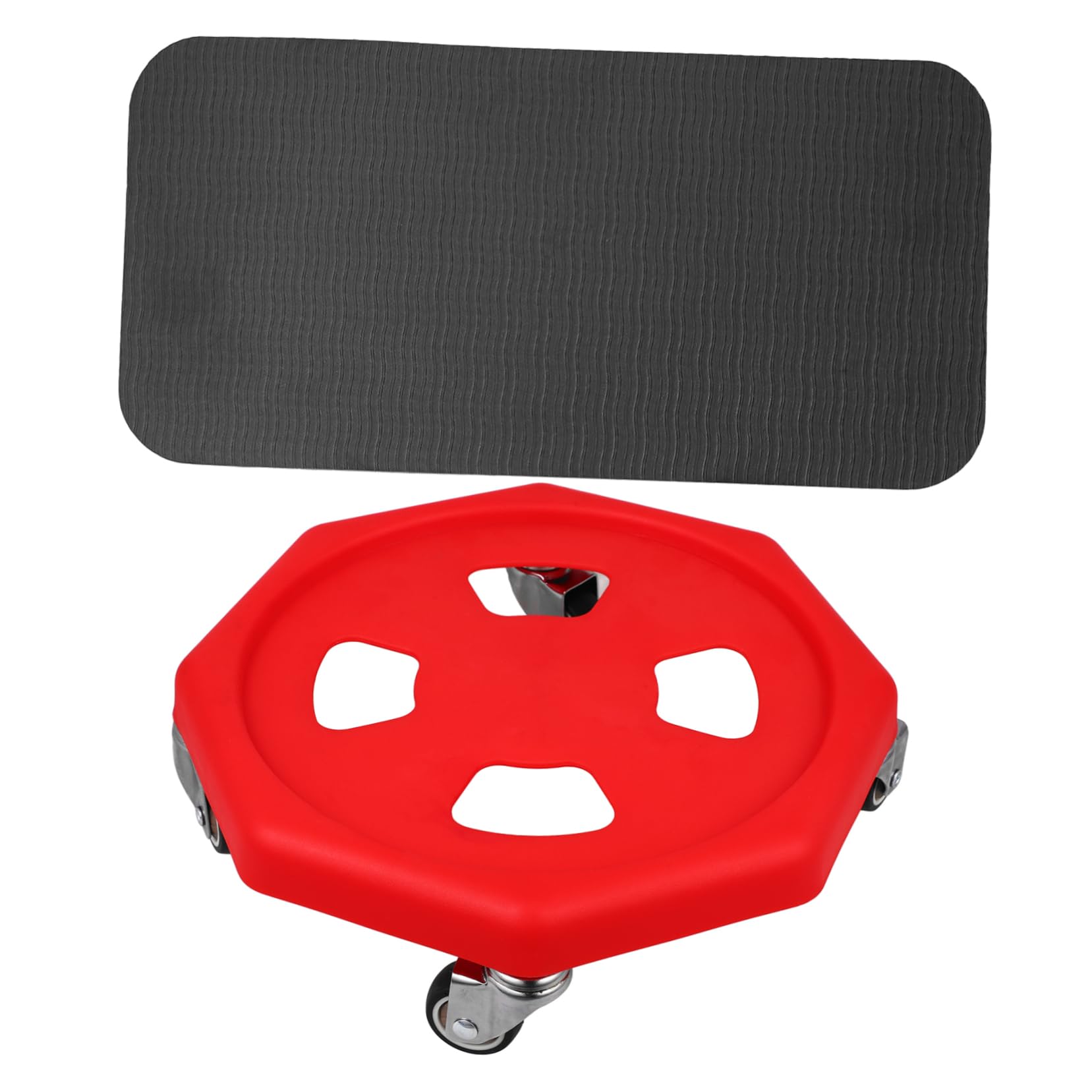Gatuida Discos Deslizantes de Entrenamiento Abdominal, Equipo de Fitness Silencioso y Portátil, con Rodillera y Almohadilla para Gimnasio en Casa, PP