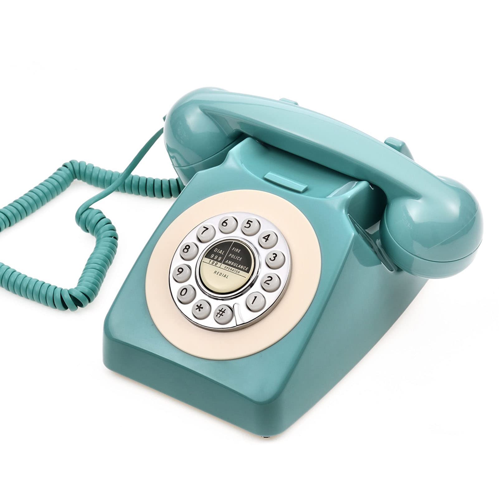 Telefony domowe Przewodowe Retro Wielofunkcyjne Telefony Stacjonarne Lata 60. Klasyczny Antyczny Telefon Regulowany Rozmiar Dzwonka Do Hotelu Biuro