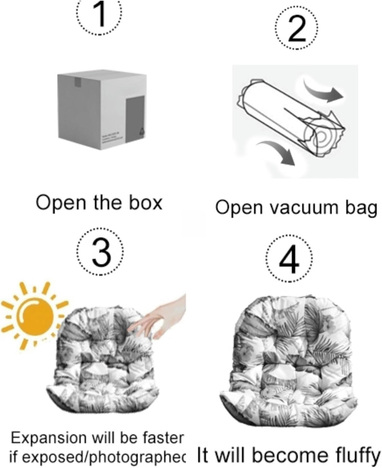 Cuscino per sedia per uova di ricambio per tutte le stagioni, lavabile, sedia per uova sospesa ispessita, resistente al sole e ai raggi UV, cuscino per sedia con cerniera