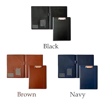 Amazon | Yuroa バインダー 2つ折り 立ち作業 A4 革