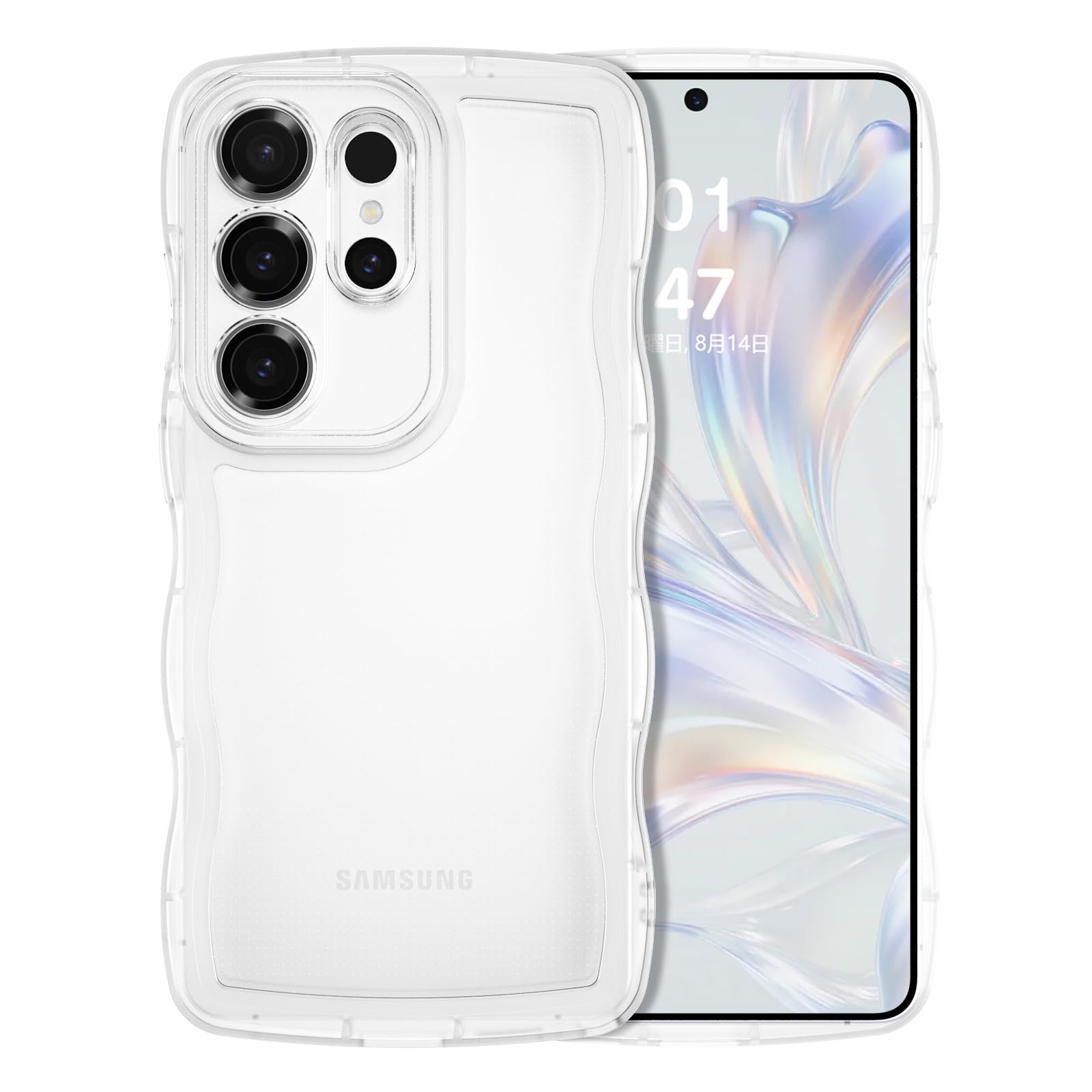Amazon.co.jp: GUAGUA galaxy s26 ultra ケース クリア ウェーブs26
