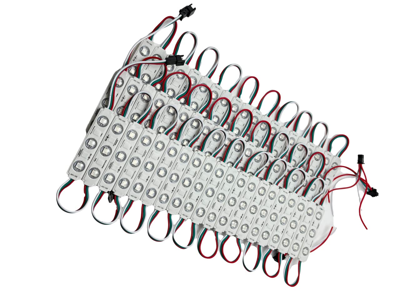 YXHL LED Module RGB 5050 IC 2811 12V Variable Color Dream 60Pcs (20pcs/String) (Controller and Power not Included)