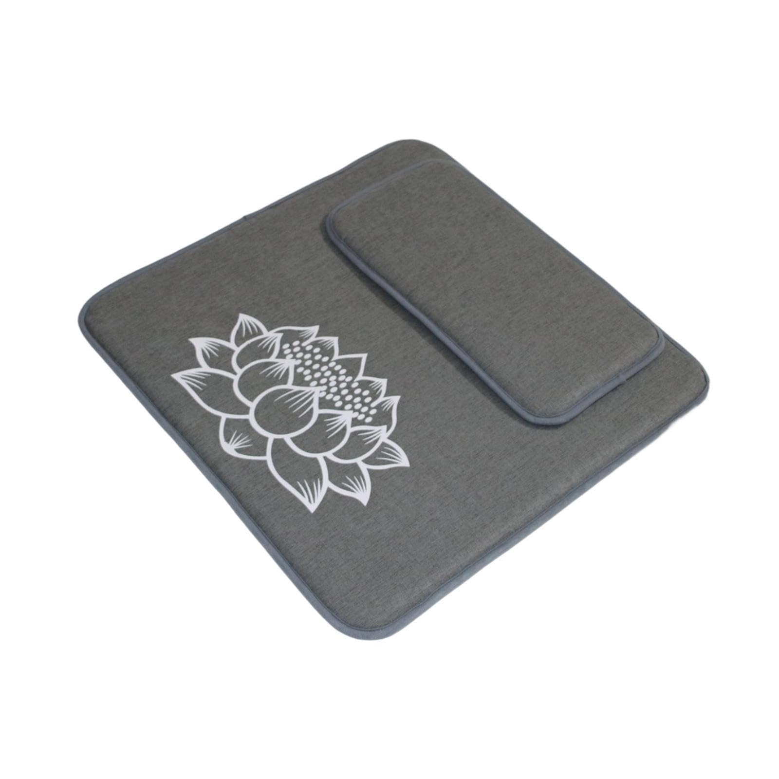 THE STYLE SUTRA® Meditation Cushion Seat Yoga Seating Square Nonslip Bedroom Floor Pillow Set Gray | Sporting Goods | Fitness, Running & Yoga | Yoga & Pilates | Yoga Props-image-32