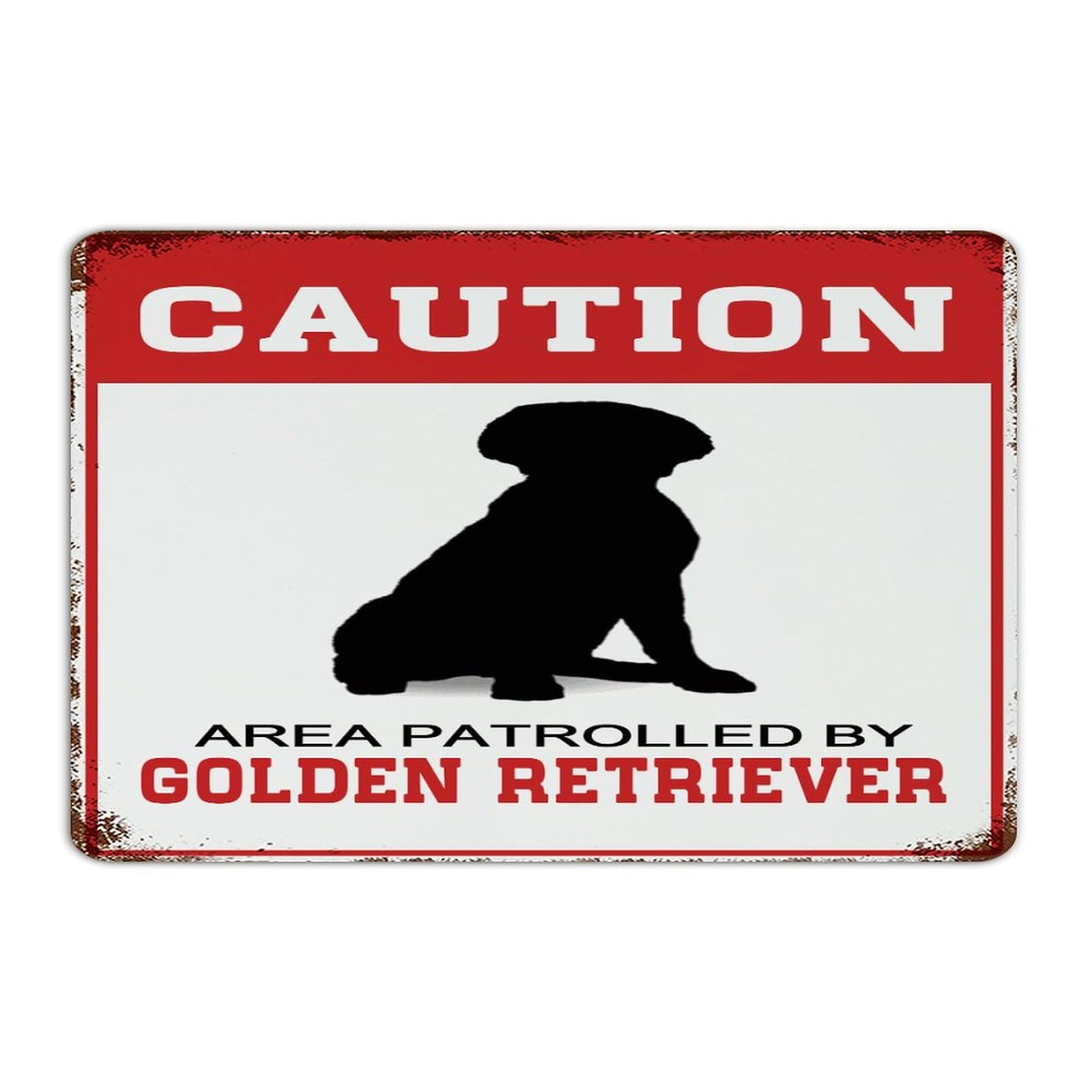 Panneau métal Golden Retriever : la solution pour une décoration murale rustique