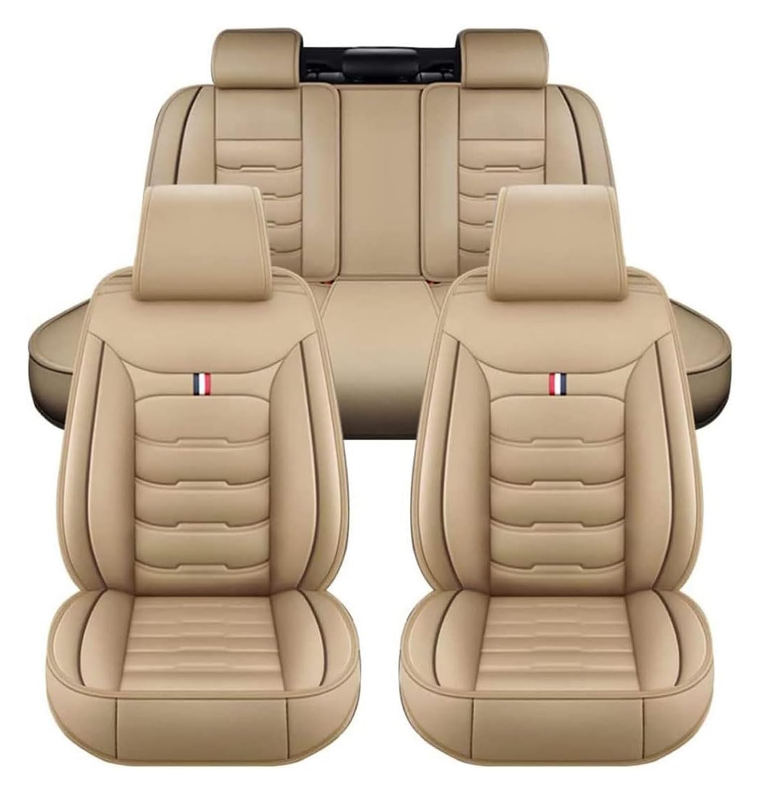 Coprisedili Auto Pelle, per Golf 4 5 6, Coprisedili Universali Similpelle, Set Completo Copri-Sedile Impermeabile Coprisedile Anteriori Posteriori Copri Sedili 5-Posti(B)