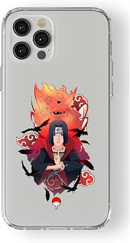 Iphone 15 Pro Max ile Uyumlu Itachi Tasar m Bask l   effaf K l f