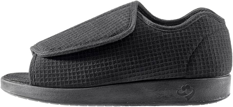 Silvert's Adaptive Clothing & Footwear Silverts Diabetic Open-Toe Shoes for Men | Extra-Wide Non-Slip Comfortable Slippers for Elderly, Swelling, Sensitive Feet
