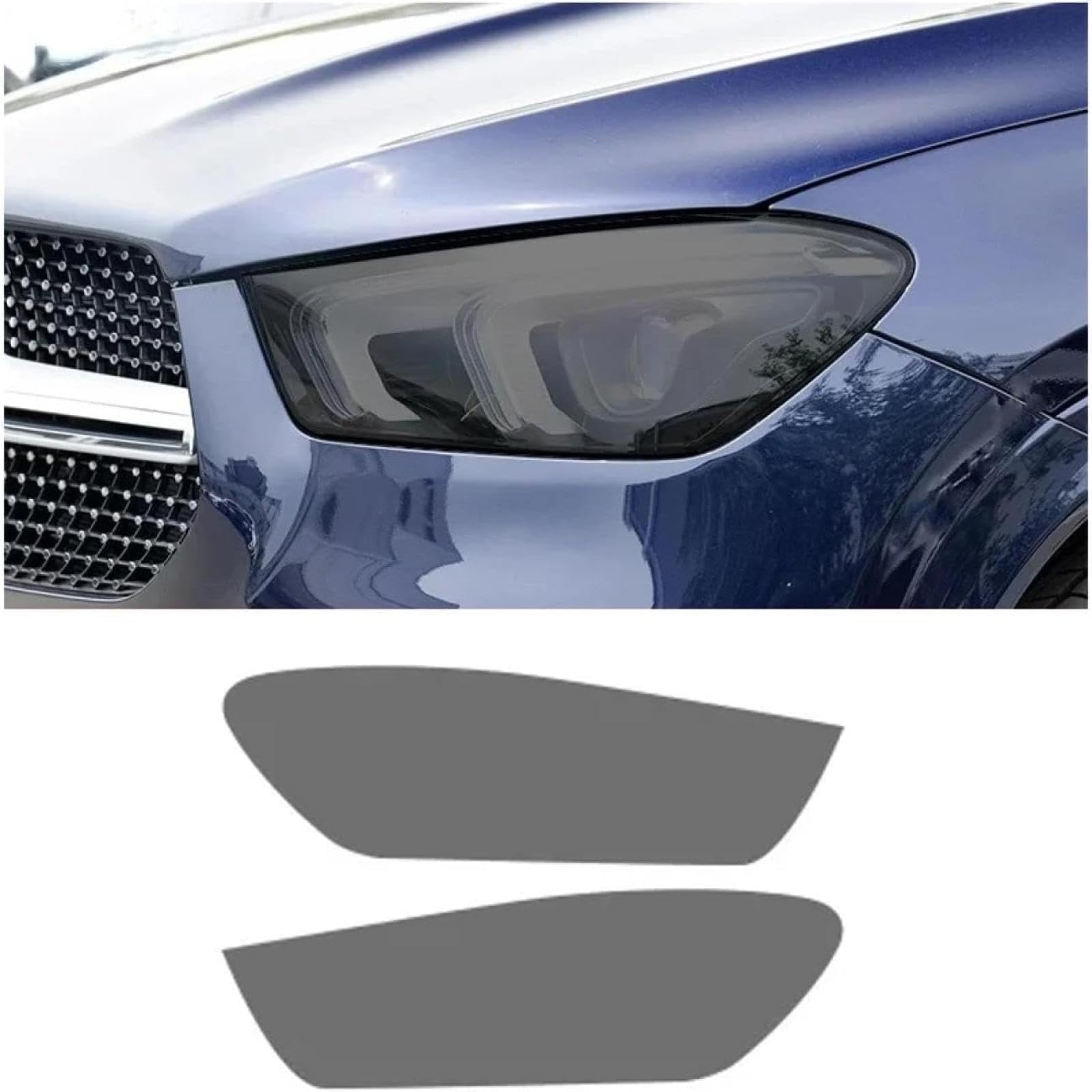 Autoscheinwerfer Schutzfolie für Gle Class 4th Generation w167 5-Door SUV 2020-2024,Autoscheinwerfer-Schutzfolie Anti-Kratz-Folie TPU-Aufkleber Zubehör