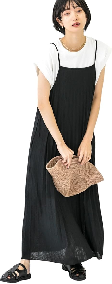 Amazon Co Jp ケービーエフ ワンピース ドレス 2wayプリーツキャミワンピース レディース Kb25 26d400 Black One 服 ファッション小物 Amazon Co Jp ケービーエフ ワンピース ドレス 2wayプリーツキャミワンピース レディース Kb25 26d400 Black One 服 ファッション小物