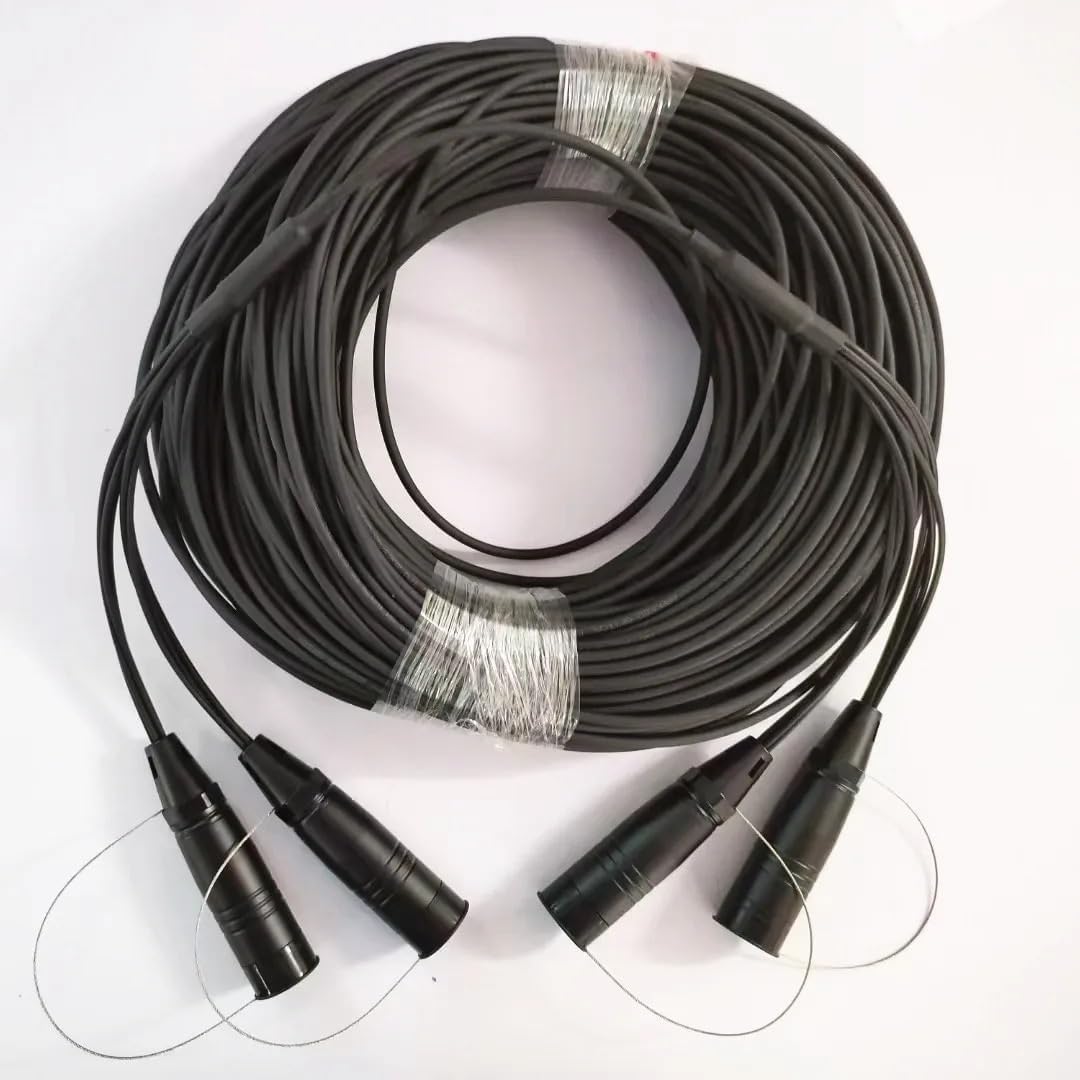 TPU Armored Fiber Optic Cable, LC UPC, Flexible Patch Cord, Single Mode, 6/8 core, with Protective Jacket, 60m, 80m, 100m, 120m(8-core 8LC-8LC 100m)