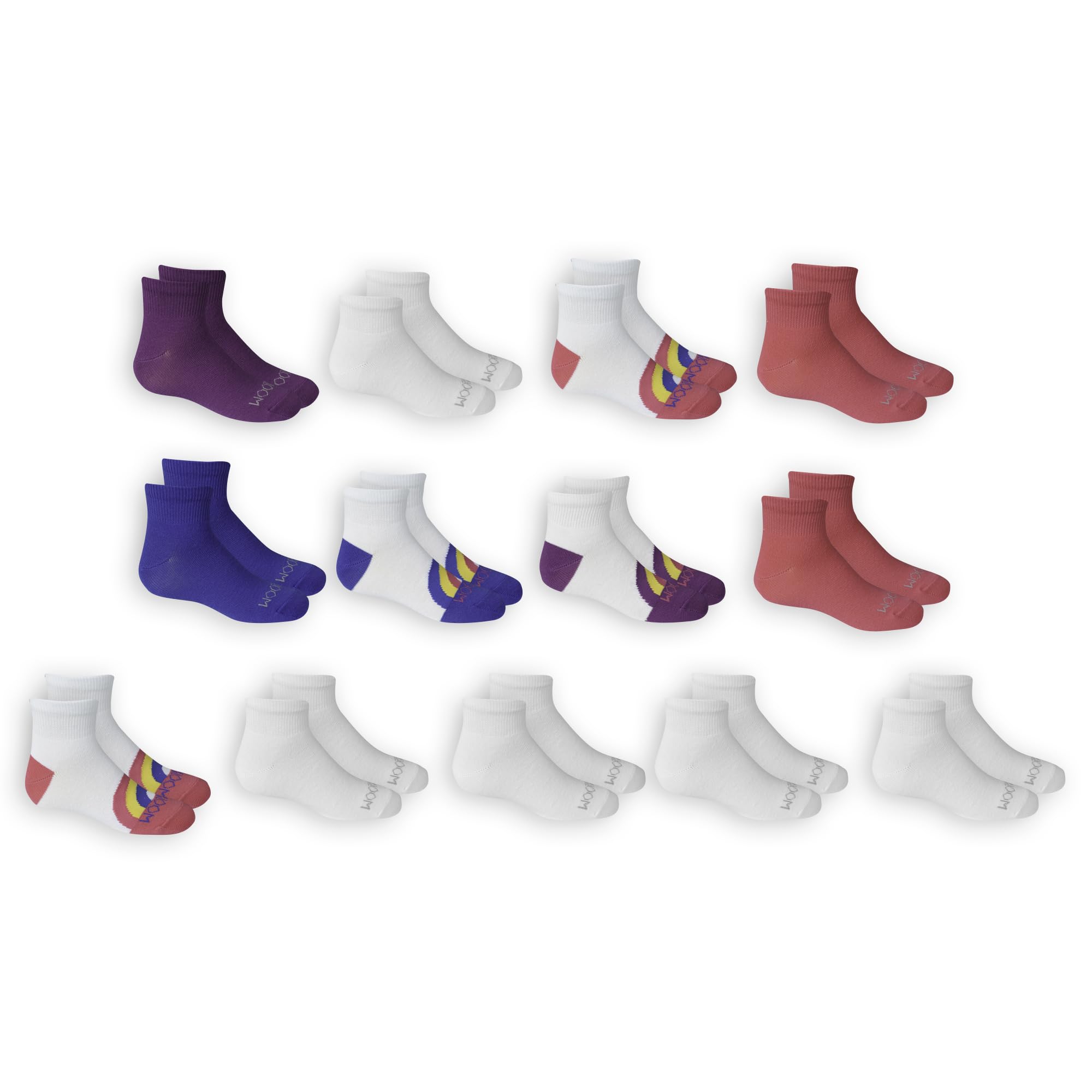 Fruit of the Loom Girl's Everyday Essential Soft Cushion Socks