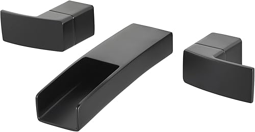 Pfister LG49DF1B Kenzo - Grifo de baño de 2 manijas para montaje en pared, color negro mate