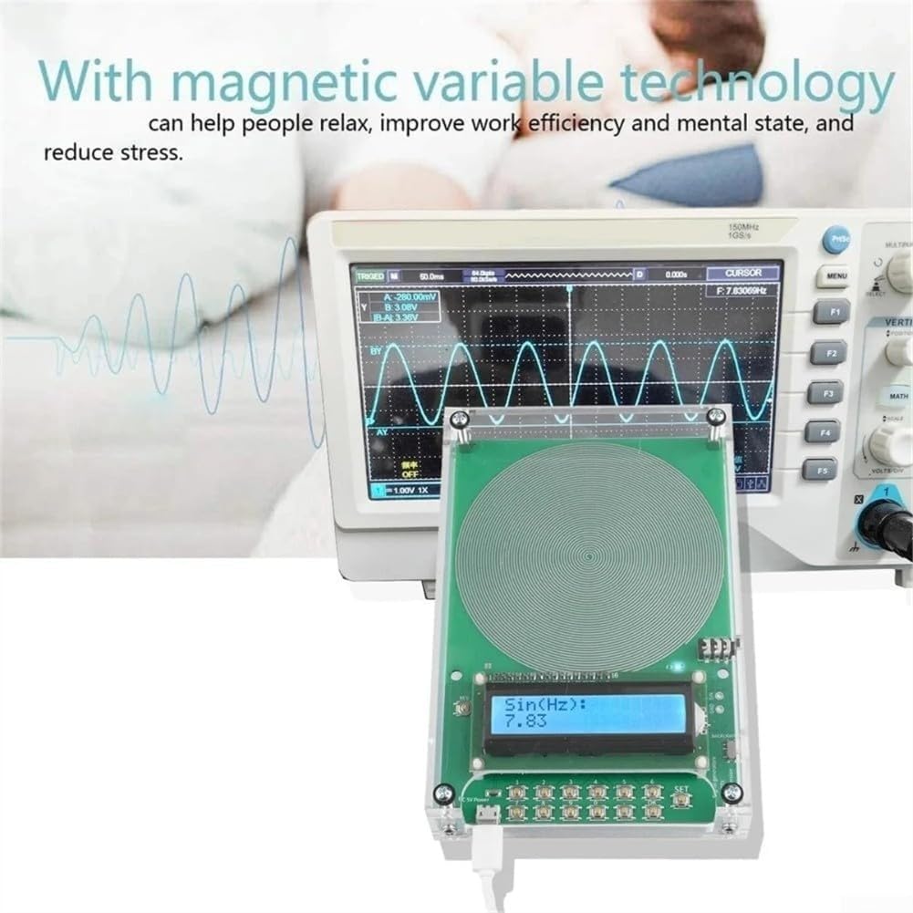 Frequenzgenerator V2 mit einstellbarer Frequenz von 0,1 Hz bis 30 kHz mit SchumannWave Resonanz 7,83 Hz USB- und DC-Stromoptionen für Stressabbau