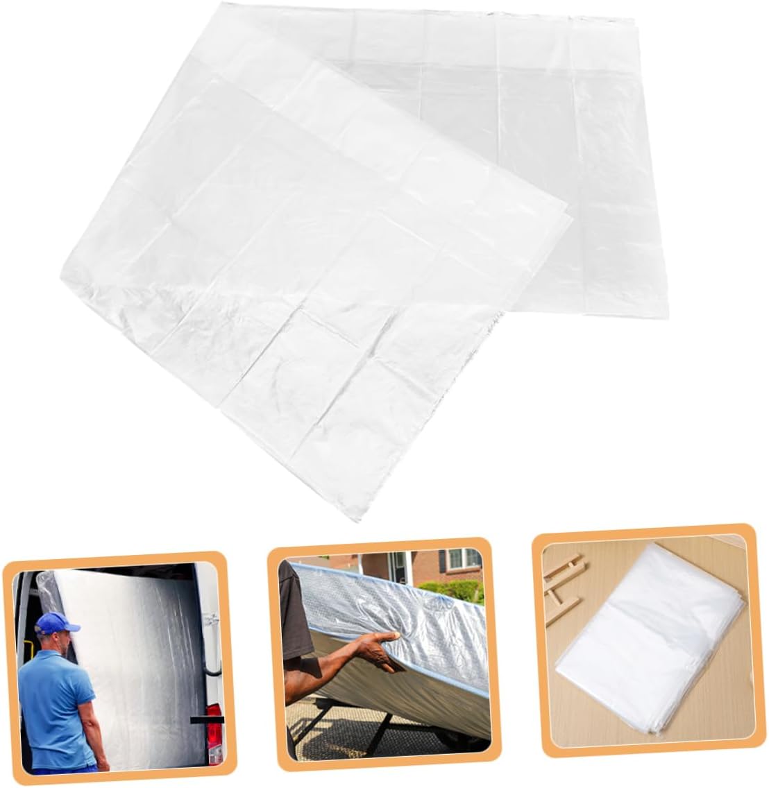 Clear Extra Thick Mattress Storage Cover Transparent Bag for Moving and Long-Term Protection Fits Mattress