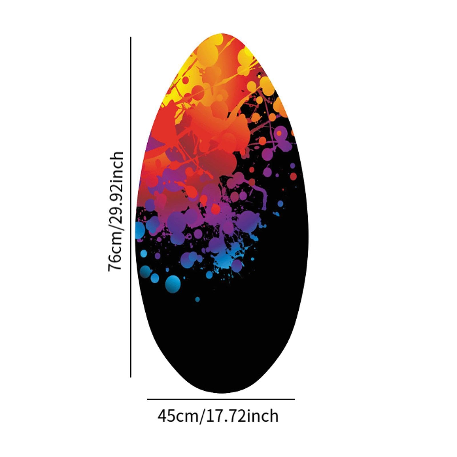 Homyl Skimboard, Skimboard, Tavola da Planata in Legno con Rivestimento Lucido, Bodyboard in Legno Premium, Tavola da Surf per Adolescenti E Adulti, Tutti G
