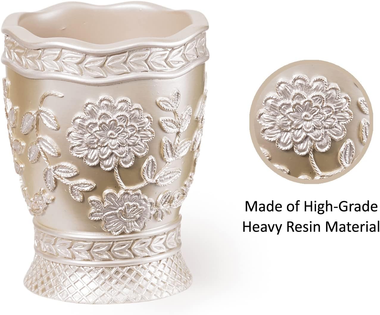 Popular Bath 942705 Rose Vine, Tumbler, Beige-Taupe