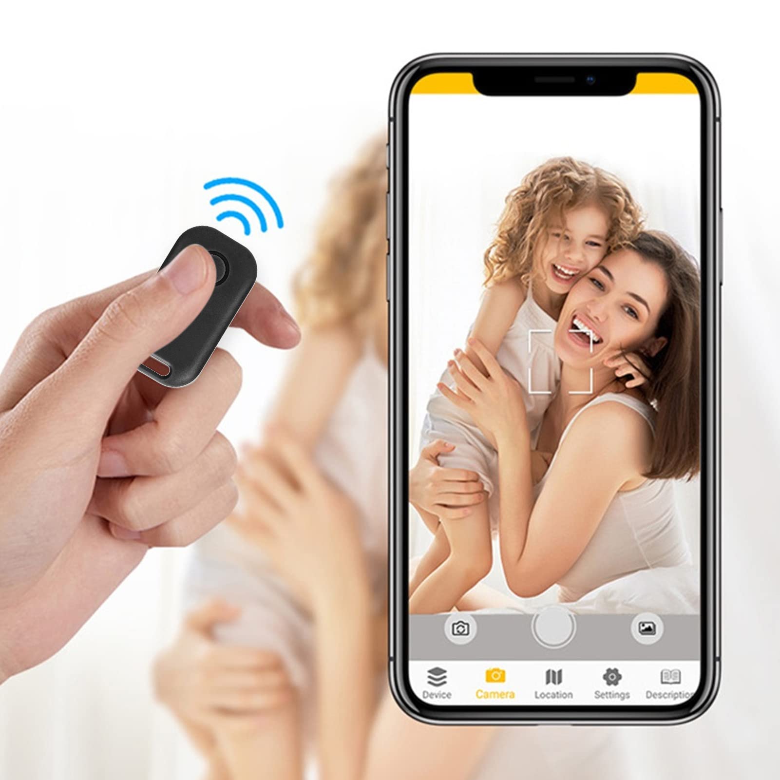 Trova Oggetti Localizzatore di Chiavi Intelligenti Previeni la Perdita del Dispositivo di Localizzazione degli Animali Domestici per IOS Outdoor (BLACK)