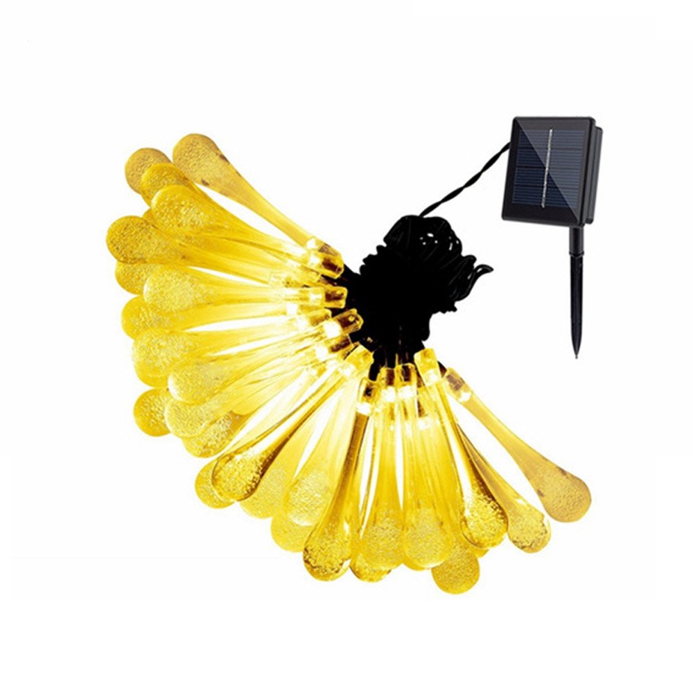 20LED Multi Raindrop Solar Lamp Fairy Solar Battery String Lighting for Christmas Hallowmas Ourdoor Garden Decoration