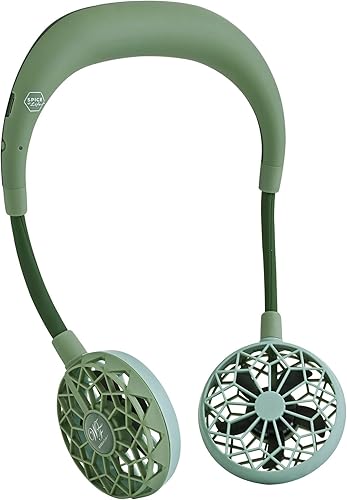 SPICE OF LIFE W Fan Essential - Aire acondicionado portátil, ventilador portátil, artículos esenciales de campamento, ventilador de cuello,