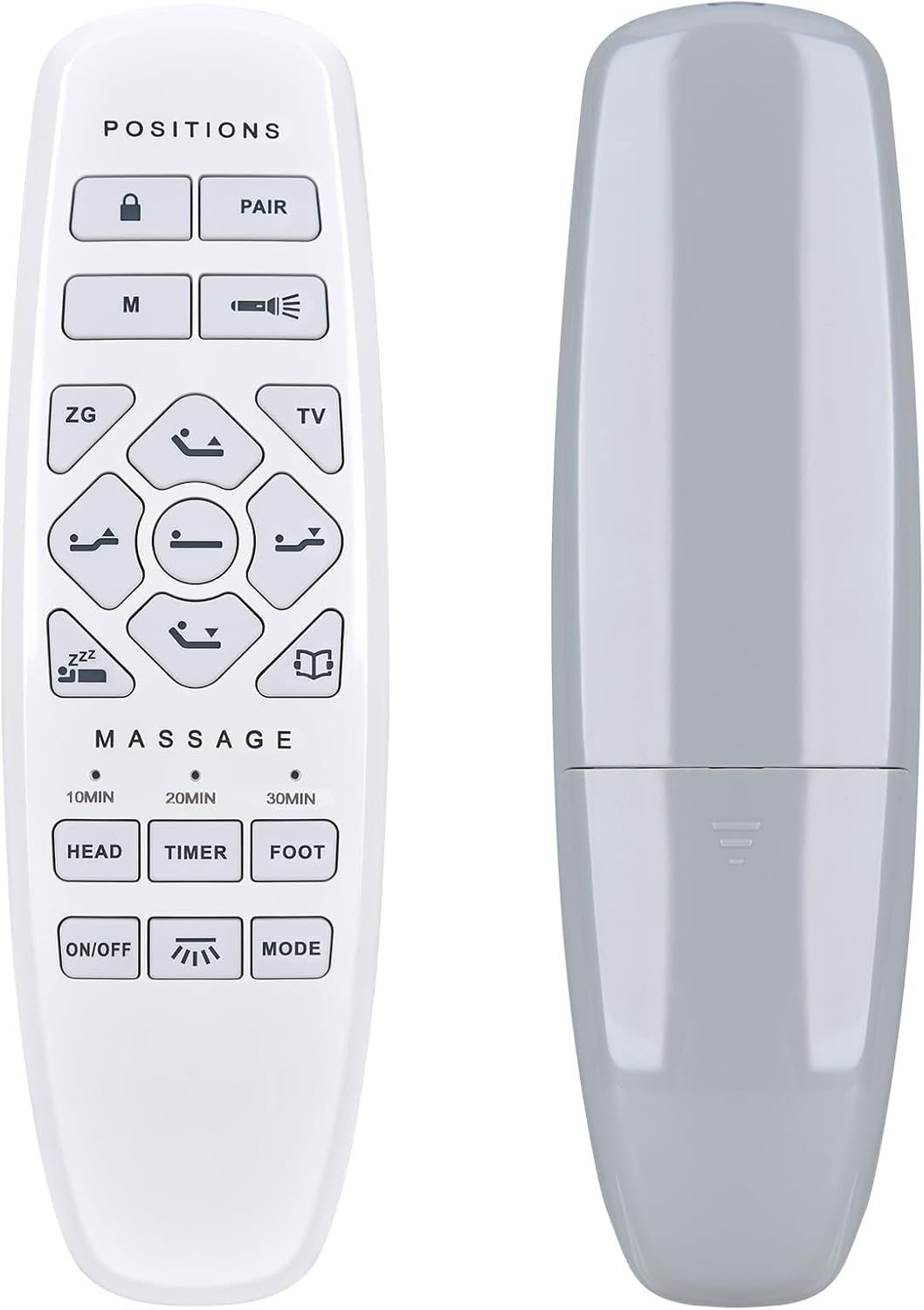 Replacement Remote Control Compatible with Okin Electric Adjustable Bed RF.27.19.33 Lucid L600, for ASONLY Bed, for Split King Adjustable Bed + 14'' Hybrid Mattress