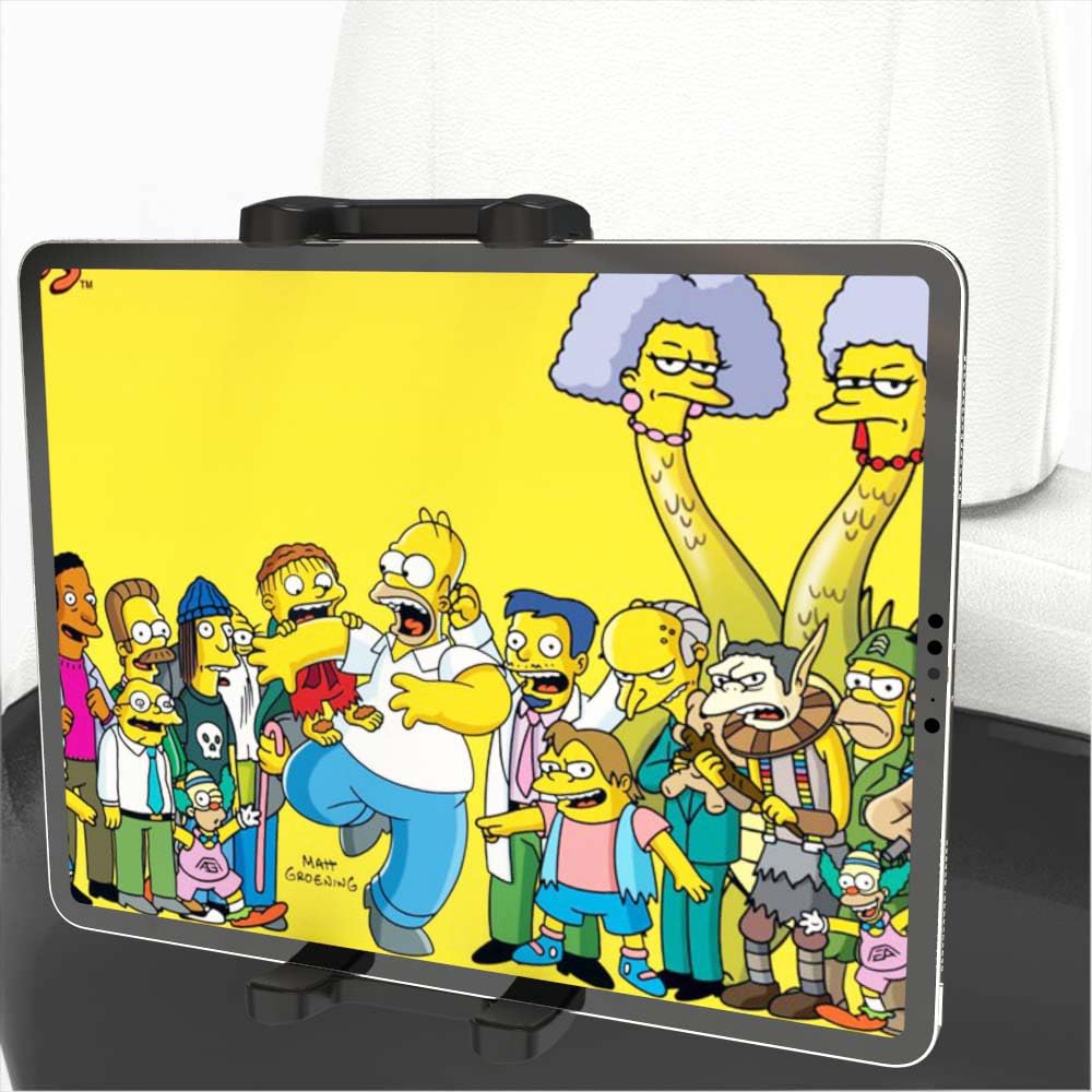 Cuxwill Tesla Headrest Tablet Mount for 4-13" iPad & Phone, 270° Flexible Holder for Tesla Model 3 Model Y, Car Back Seat Mount for All iPad Samsung Tab Fire HD, Long Road Trip Accessories for Kids