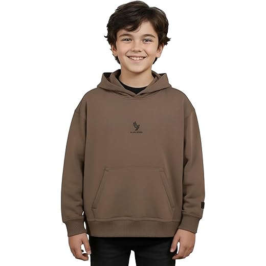 Cotton Blend Printed Oversize Hoodie for Boys