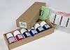 Pébéo Vitrea 160 Starter Set - Glass Paint Kit - 6 x 20 ml Bottles in Assorted Colours: Pepper Red, Vivid Pink, Amaranthine, Cyan, Turquoise, Ink Black