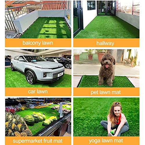 Césped artificial para perros de 1,8 x 1,8 m con drenaje exterior 8