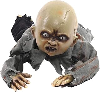 Halloween dziecko raczkujące zombie horror elektroniczny fotosenerwujący horror zombie Halloween dekoracje raczkowanie duchy nawiedzony dom bar tajemniczy rekwizyty dekoracyjne zabawki
