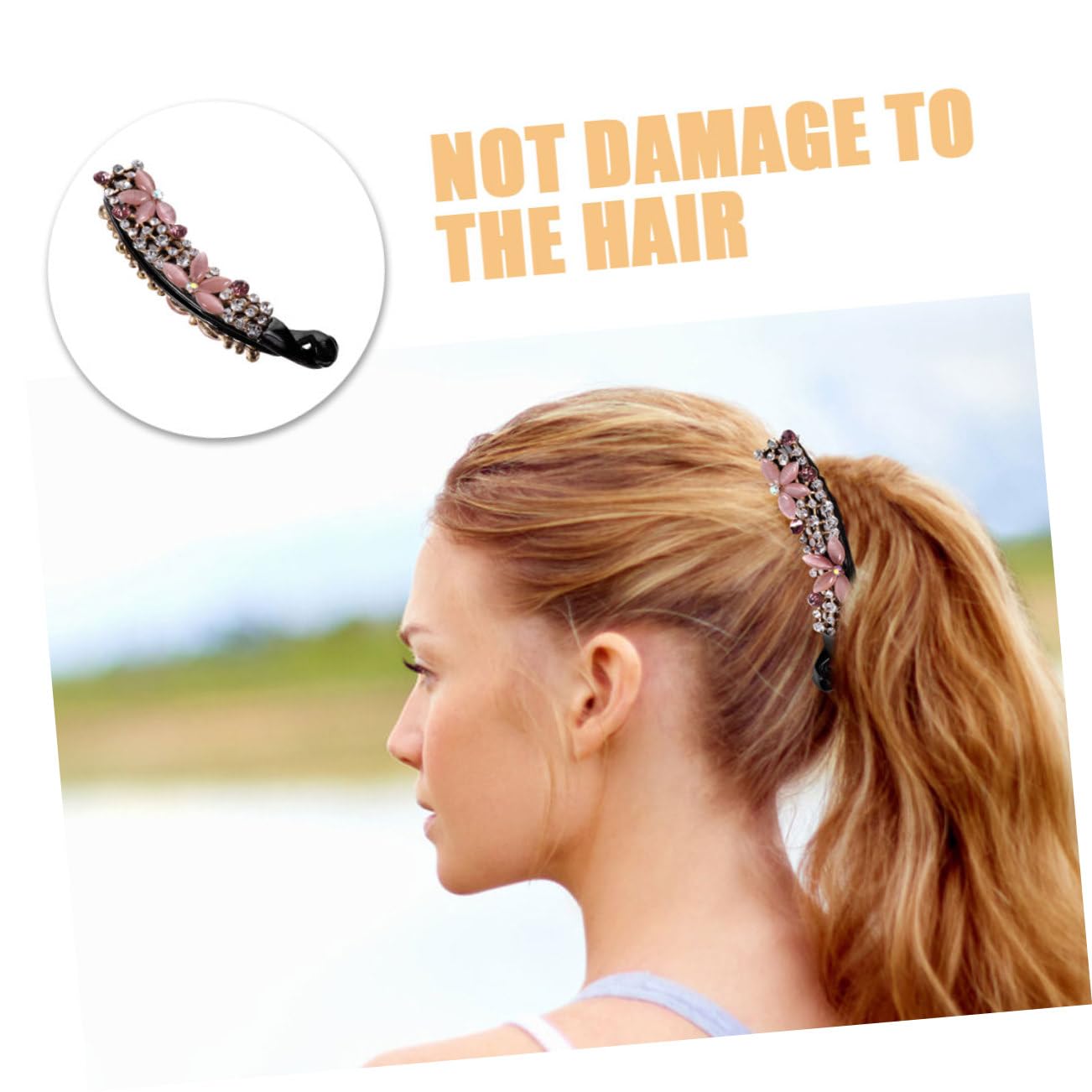 FOMIYES 6 Stk Haarklammer Haarnadeln Haar Vintage-haarschmuck Lange Haarspangen Haarklemme Haarspangen Zum Stylen Bananenclips Haare Für Frauen Strasssteine