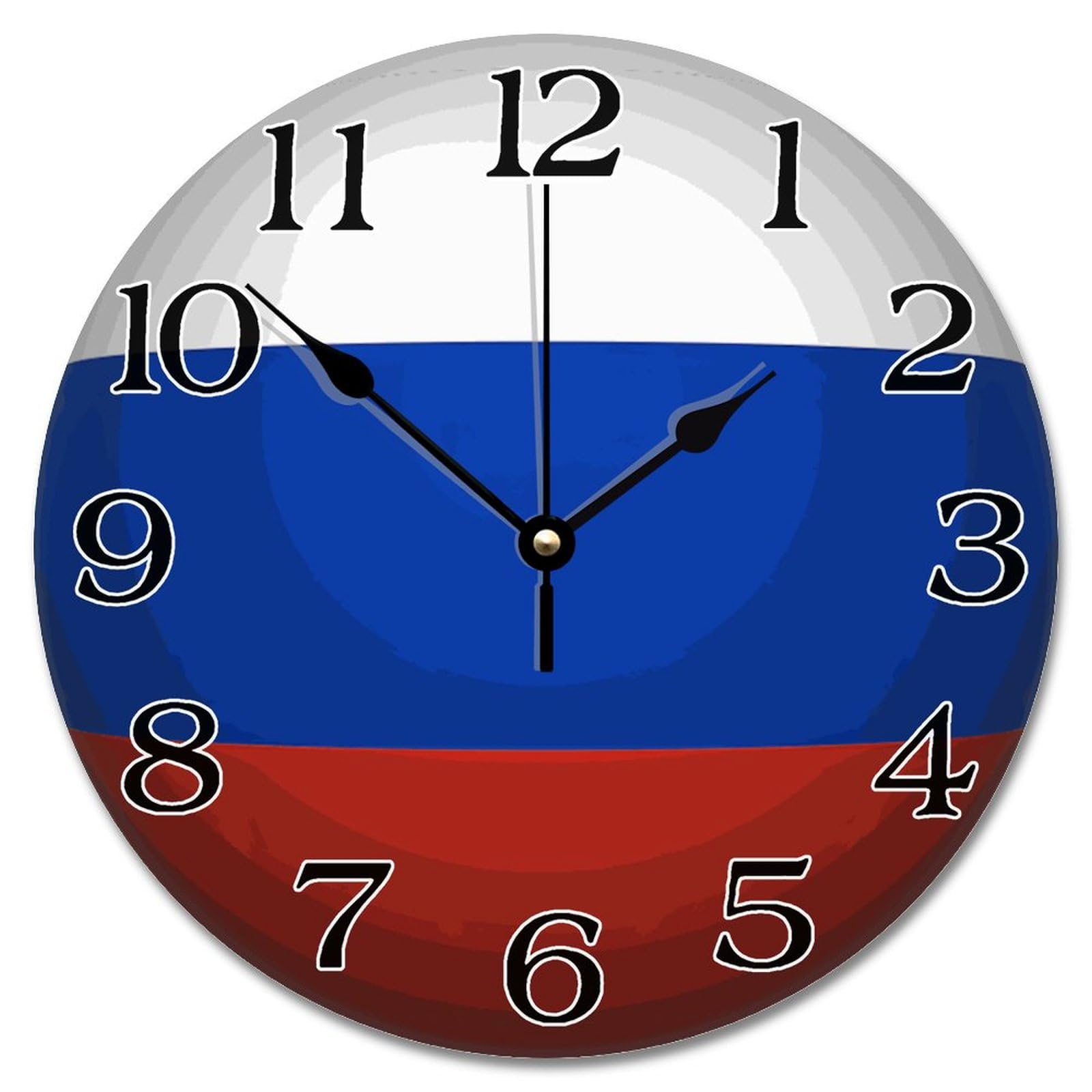 Horloge murale russe 38,1 cm vintage et souvenir de ville de campagne