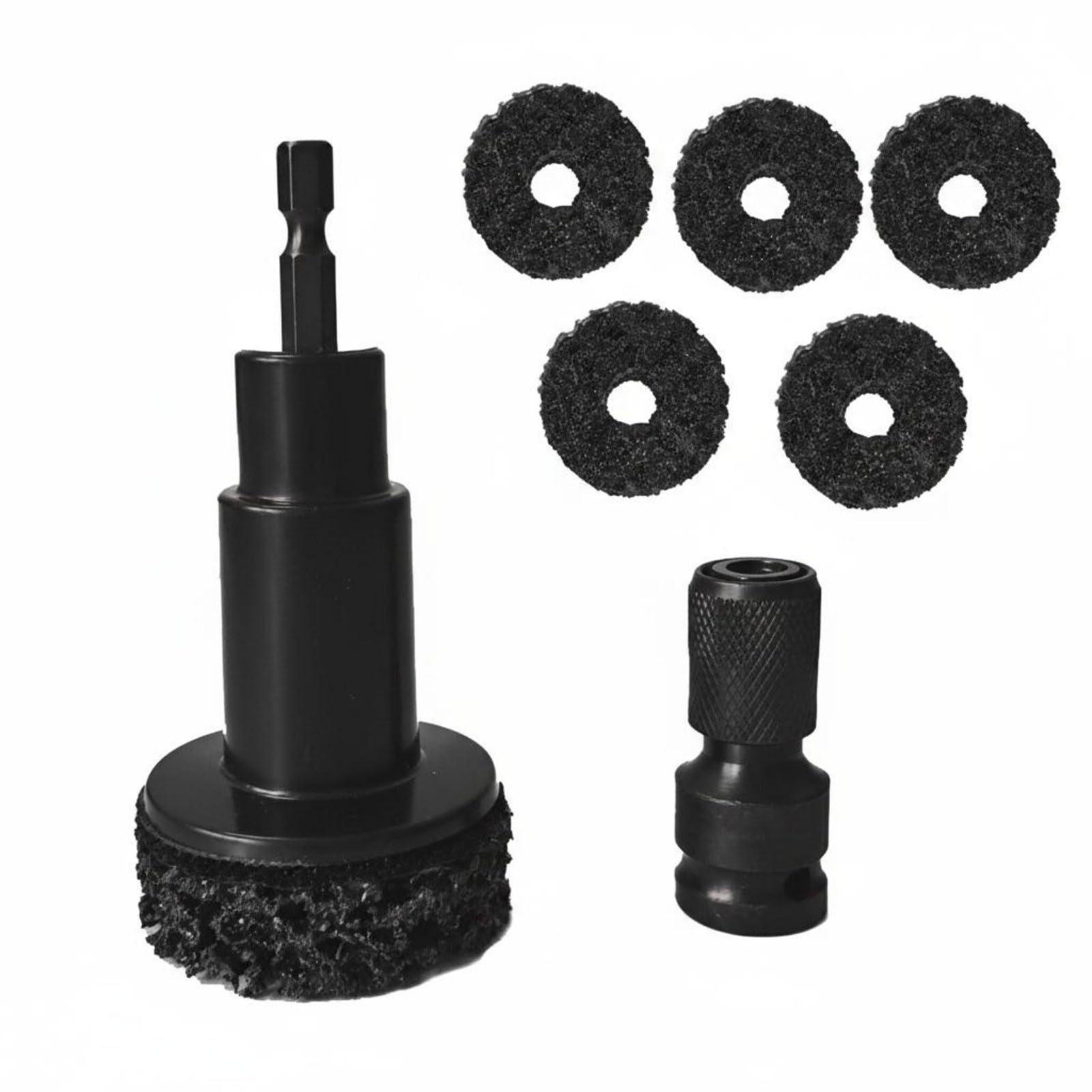 Rust Removal Brake Disc Resurfacing Tool Wear-Resistant Wheel Hub Cleaning Tool Wide Application Wheel Stud Polishing Kit Waterproof for Mechanics-picture-14