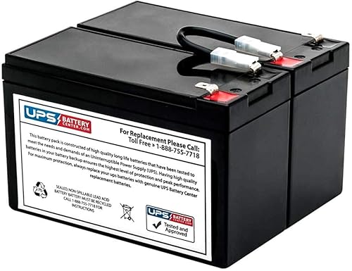 Paquete de baterías de repuesto compatibles RBC109 para APC Back-UPS NS 1250 LCD BN1250LCD