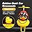 wonuu Rubber Duck Car Ornaments Yellow Duck Car Dashboard Decorations Squeeze Duck Bicycle Horns with Propeller Helmet