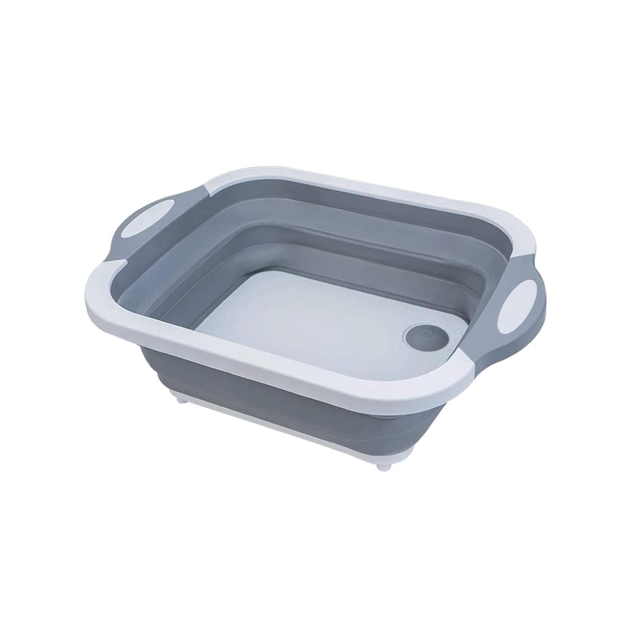 Collapsible Dish Pans for Washing Dishes, Space Saving Multiuse Foldable Sink Tub, Kitchen Storage Tray for Outdoor Camping, Vegetable Washing 36cm x 27cm x 8cm (Grey)