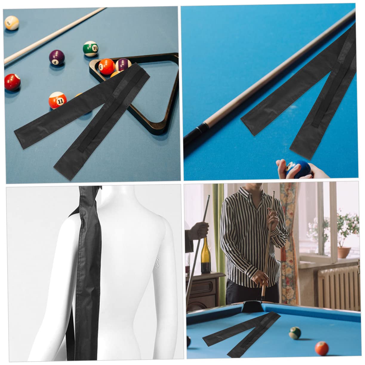 POPETPOP Portable Billiard Cue Case Billiard Cue Covers Rod Storage Bag Organizer