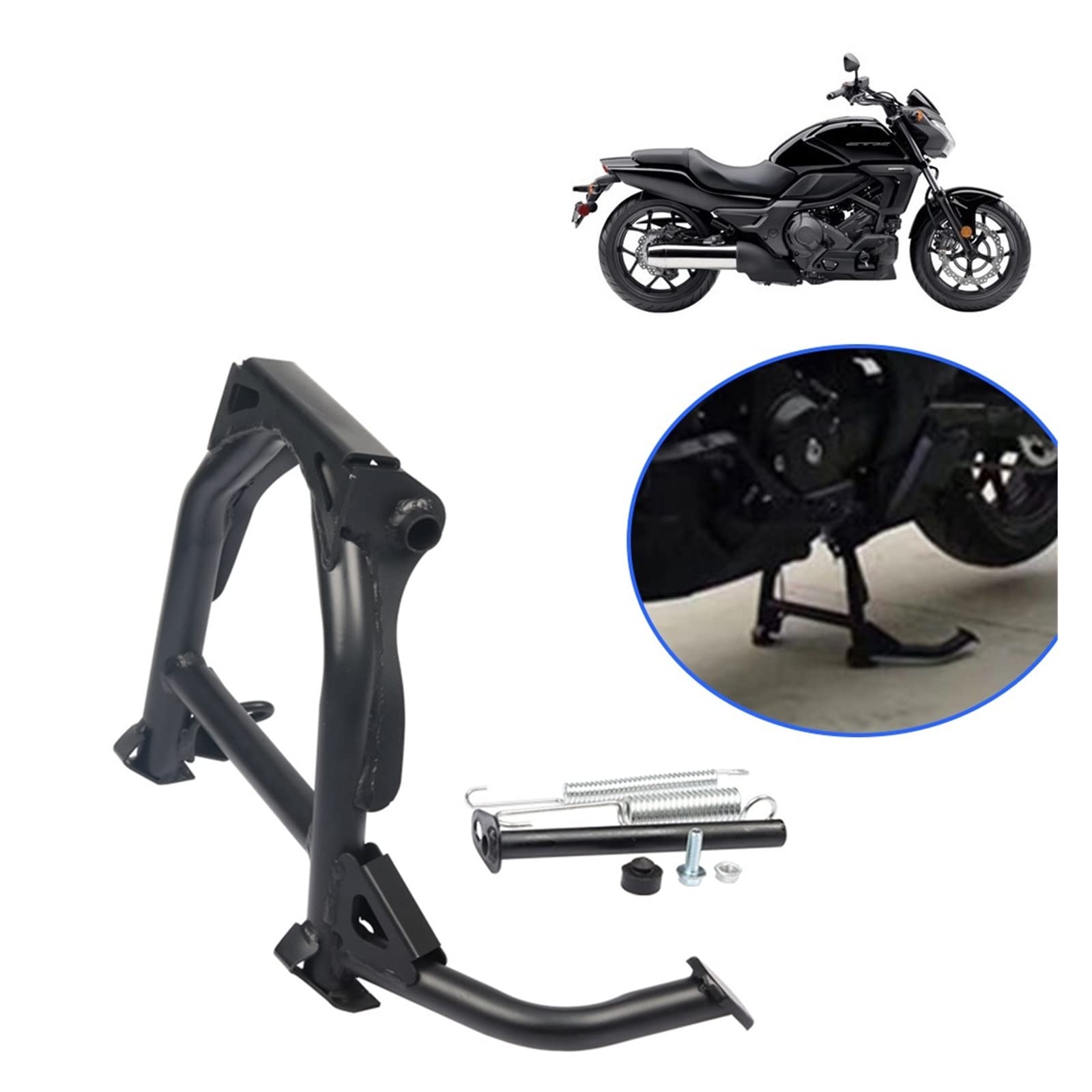 Amazon | オートバイ キックスタンド センター パーキング スタンド ブラケット しっかり ホルダー サポート HOND CTX700N  CTX700D CTX 700 N CTX700 D 700N 700Dと互換性あり | センタースタンド | 車＆バイク CTX700N CTX700D CTX700 CTX 700 N オートバイアクセサリー ミドルキックスタンド フットキックスタンド