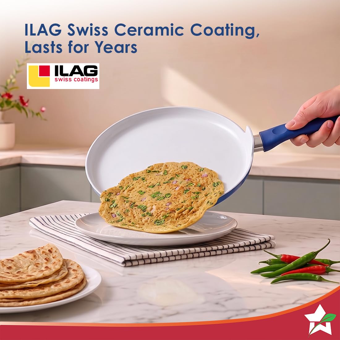 Wonderchef Natura Dosa Tawa - Non-Stick & Durable -4 Wonderchef Natura Dosa Tawa - Non-Stick & Durable -4